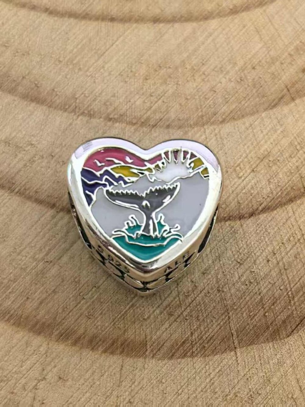 Pandora Alaska Exclusive Travel Heart Charm Pendant, S925 Silver Jewelry